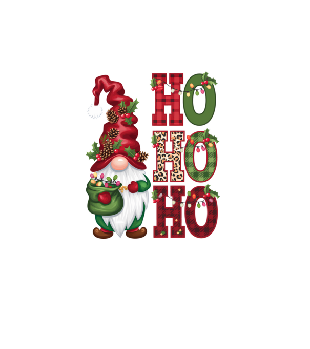 HOHOHO Gnome model turcoaz pe tricou
