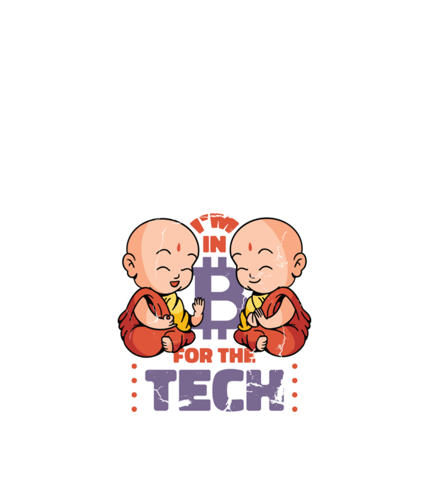 Călugări Buddha Bitcoin model negru pe tricou