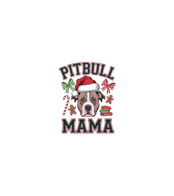 Pitbull Mama model nisipiu pe tricou