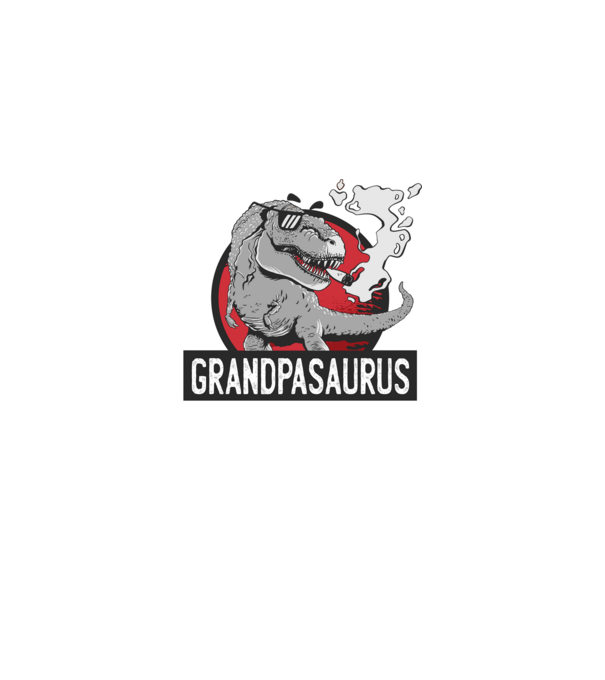 Grandpasaurus T-rex model negru pe tricou
