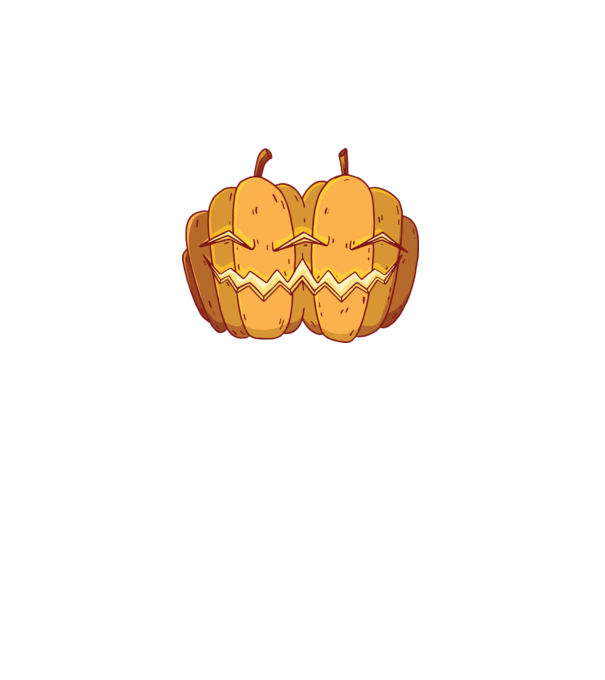 Dovleci siamezi de Halloween model negru pe tricou