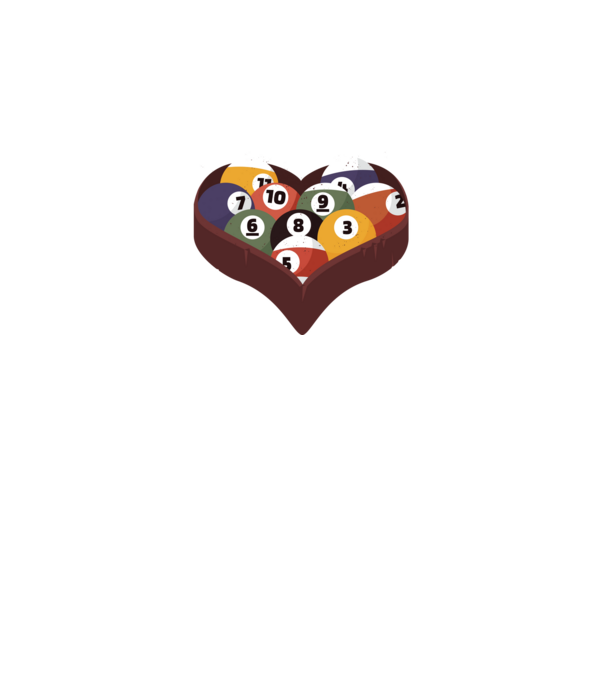 I break hearts - Biliard model negru pe tricou