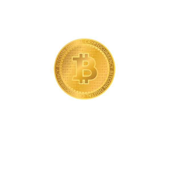 Monedă de aur Bitcoin model turcoaz pe tricou