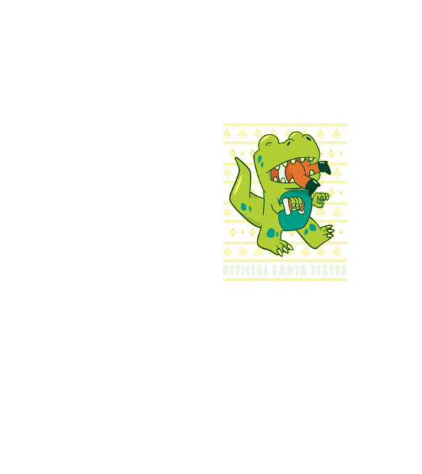 Tester oficial Moș Crăciun model galben neon pe tricou