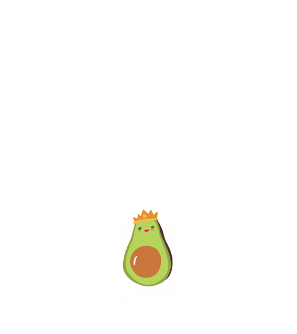 Avocado Queen Regina Avocado model negru pe tricou