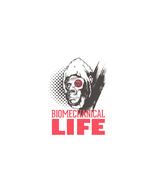 Biomechanical Life 2 model alb pe tricou