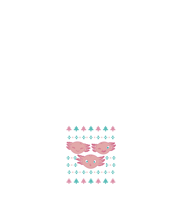Pulover urât Axolotl model negru pe tricou