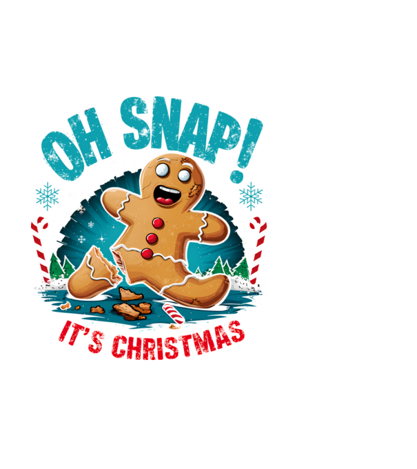 Oh snap! It's christmas Alb model alb pe tricou