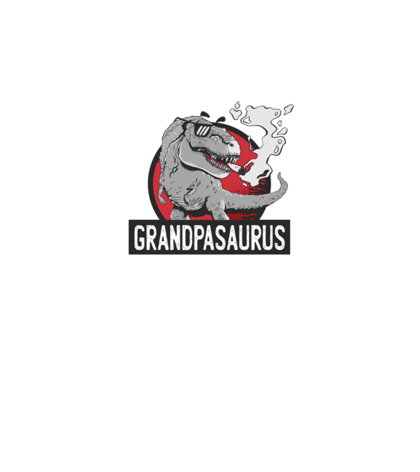 Grandpasaurus T-rex model negru pe tricou