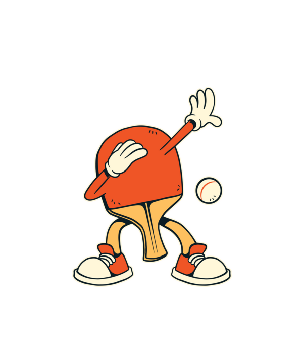 Ping Pong DAB model alb pe tricou