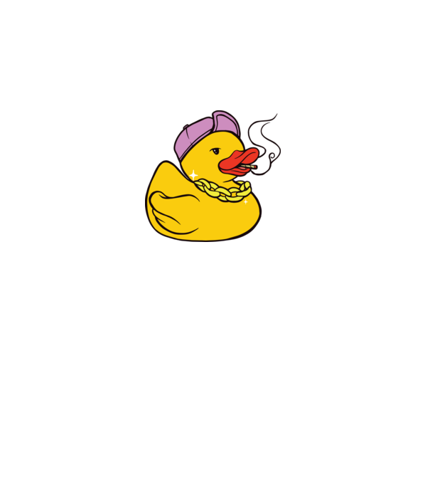 rățușcă de cauciuc Smoker model gri pe tricou