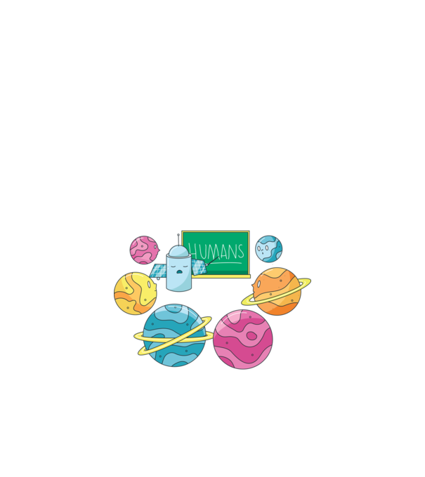 Învățarea planetelor model negru pe tricou