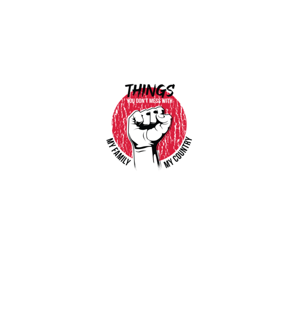 3 lucruri de care să nu te legi: Familia mea, țara mea și libertatea mea model gri pe tricou