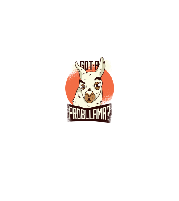 Got a Probllama? Lama model turcoaz pe tricou