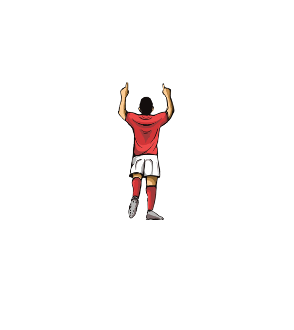 Fotbalist sărbătorind golul model albastru deschis pe tricou