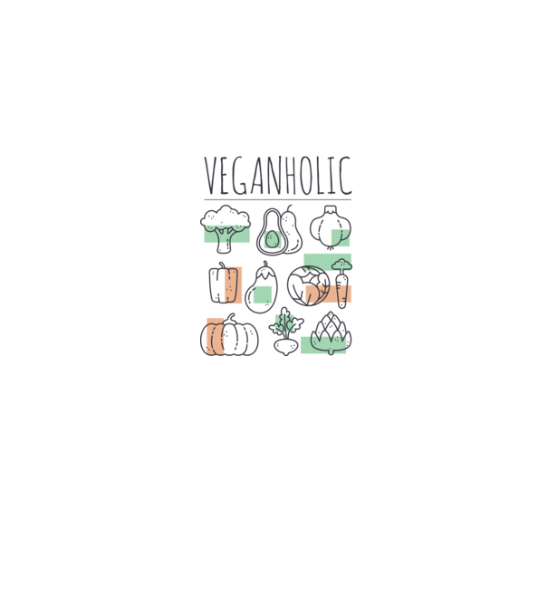 Veganholic model gri pe tricou