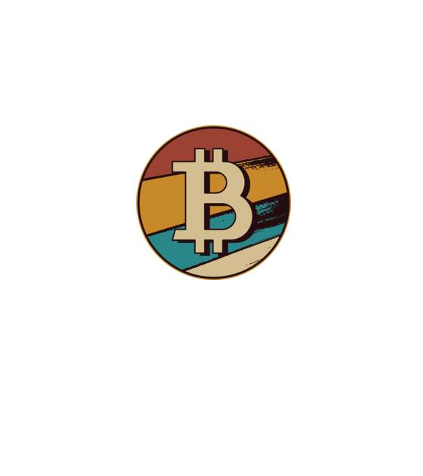 Bitcoin retro model albastru jeanși pe tricou