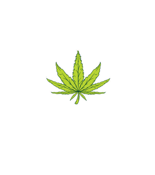Frunză de marijuana model albastru jeanși pe tricou