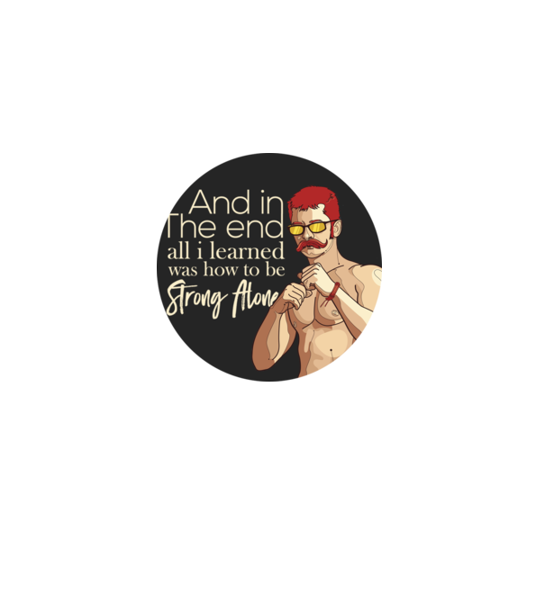 Strong alone model gri pe tricou