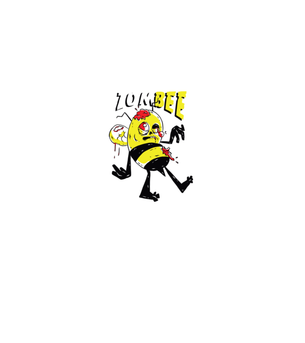Zombee Albină Zombie model verde pe tricou