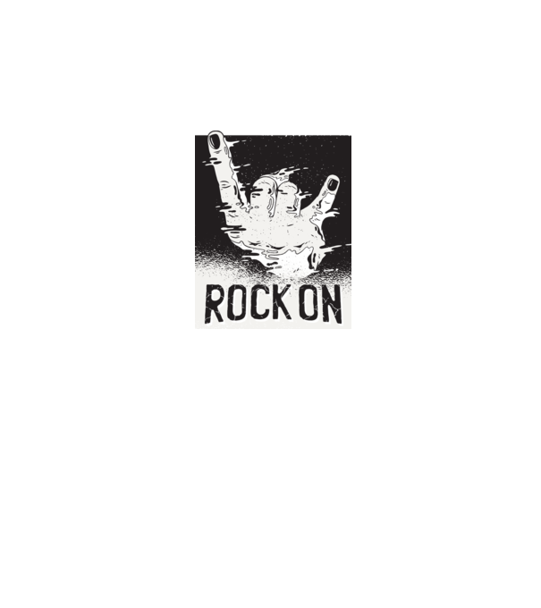 Rock On model gri pe tricou