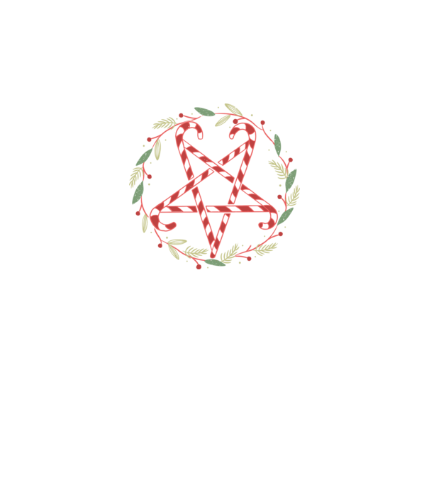 Pentagrama de Crăciun model negru pe tricou