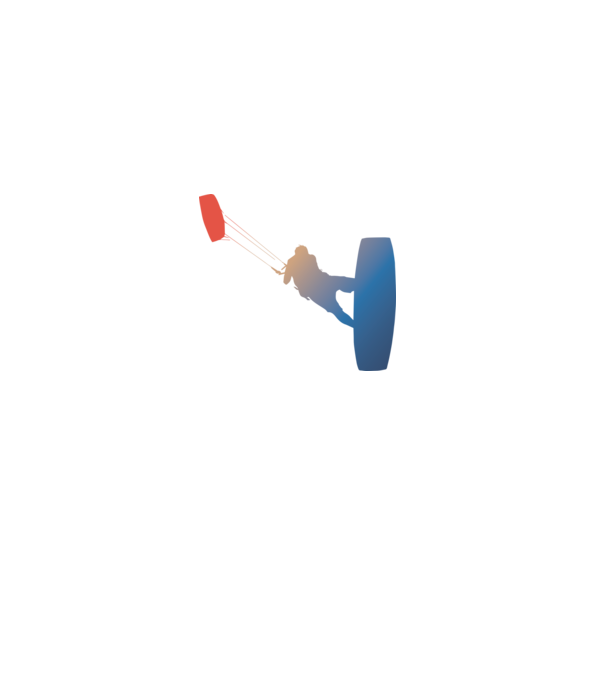 Kite Surfer model alb pe tricou