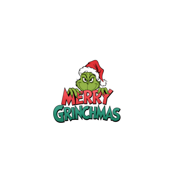 Merry Grinchmas model negru pe tricou