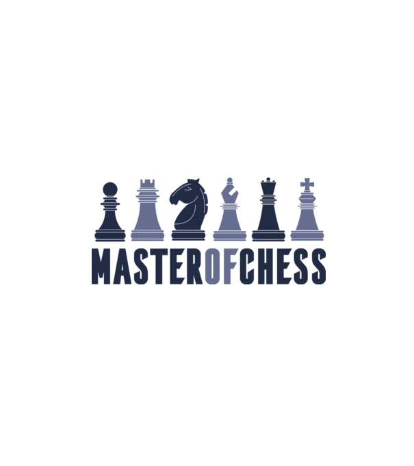 Master of Chess model alb pe tricou
