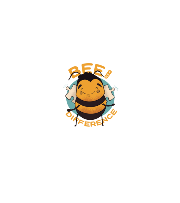 Bee the Difference - Fii tu însuți diferența model negru pe tricou