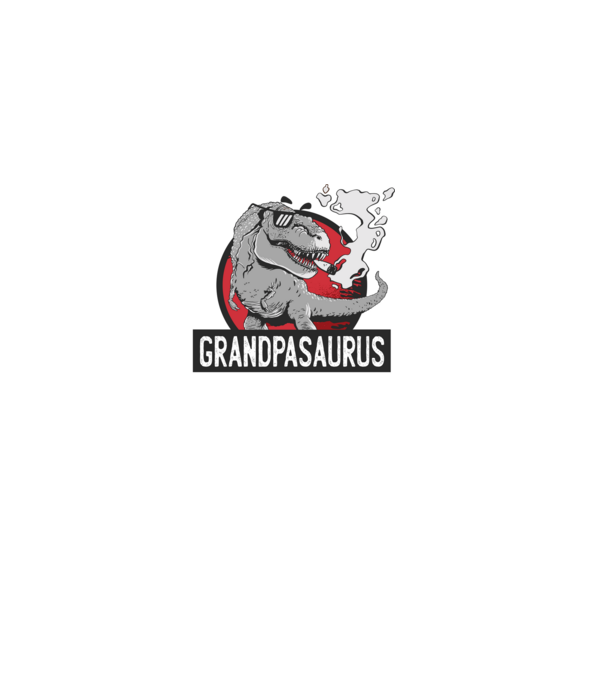 Grandpasaurus T-rex model negru pe tricou