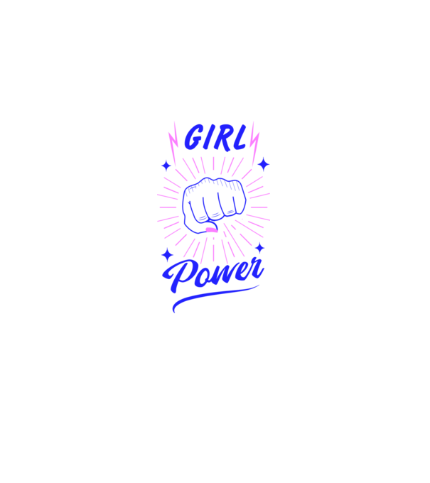 Girl Power Ziua Femeii model alb pe tricou