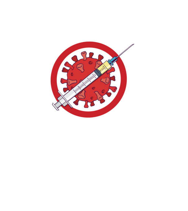 Vaccin virus (?) model alb pe tricou