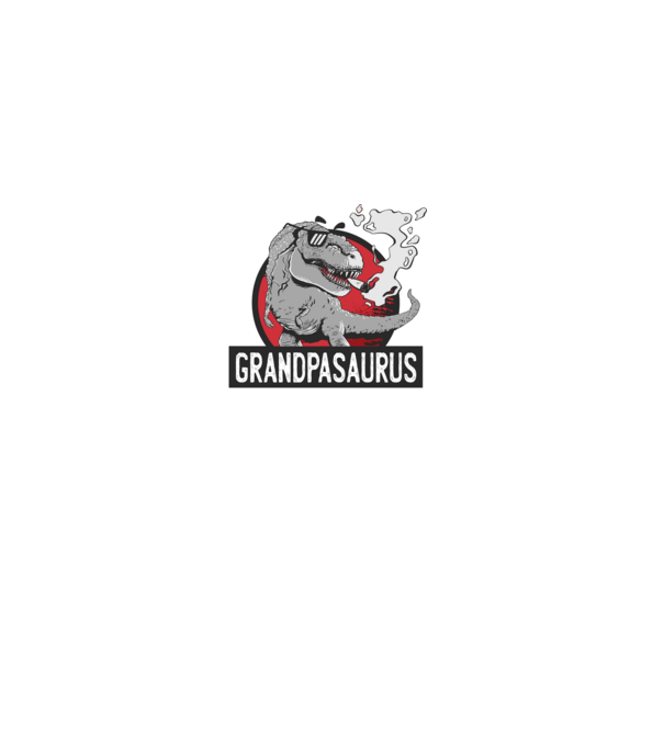 Grandpasaurus T-rex model gri pe tricou