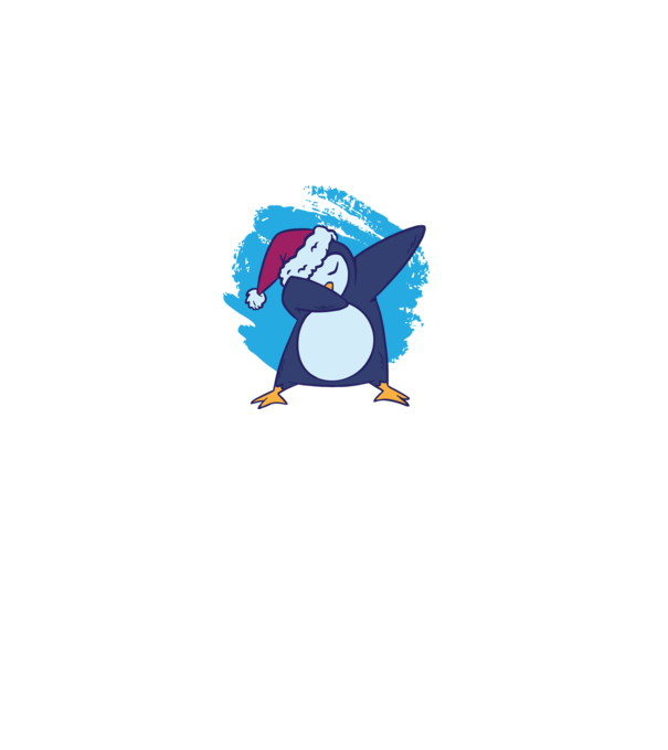 Pinguin DAB model alb pe tricou