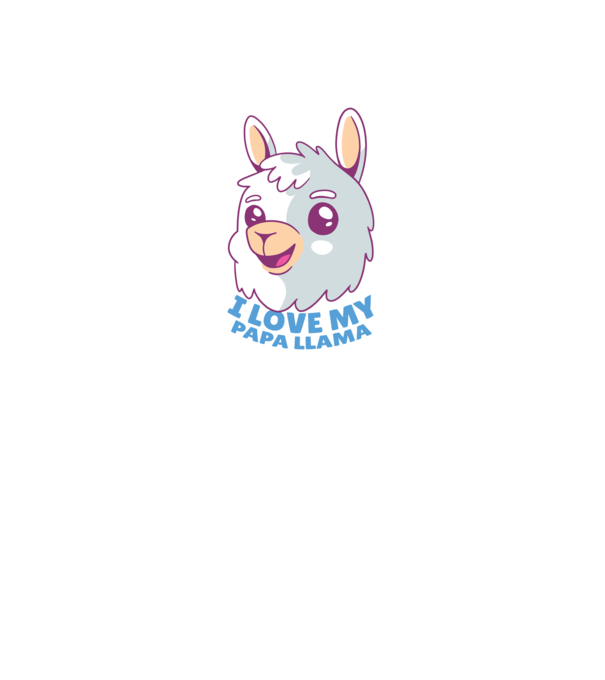 I Love My Papa Llama tricou drăguț cu lamă pentru bunicul model albastru jeanși pe tricou