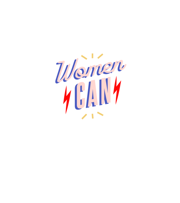 Women Can de Ziua Femeii model albastru jeanși pe tricou