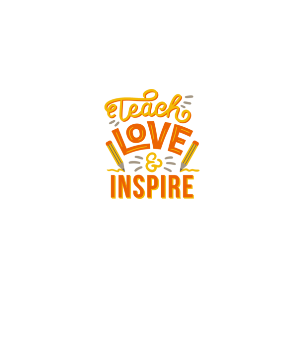 Teach Love Inspire pentru profesori model gri pe tricou