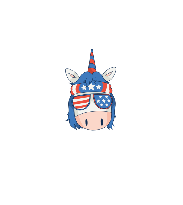 SUA unicorn model negru pe tricou