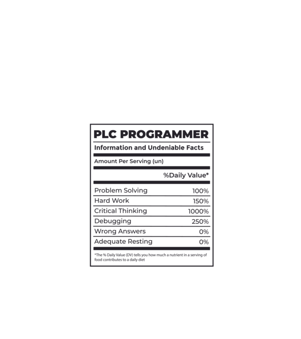 Programator PLC model negru pe tricou