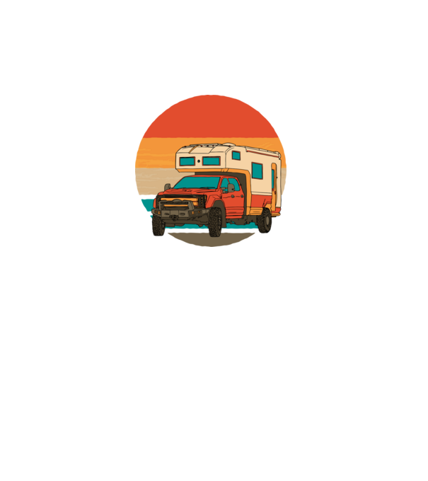 Campervan Retro model turcoaz pe tricou