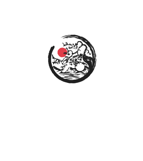 Yin-Yang Bonsai model alb pe tricou
