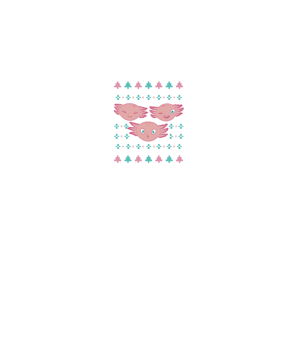 Pulover urât Axolotl model gri pe tricou