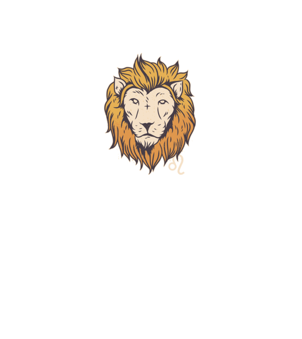 Lion head Horoscope model albastru jeanși pe tricou