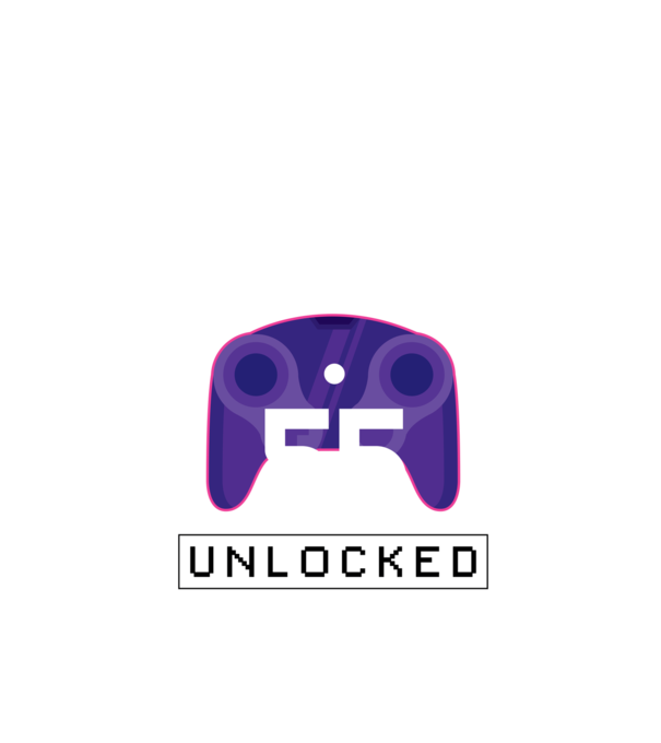 Level 55 Unlocked Gamer Birthday model negru pe tricou