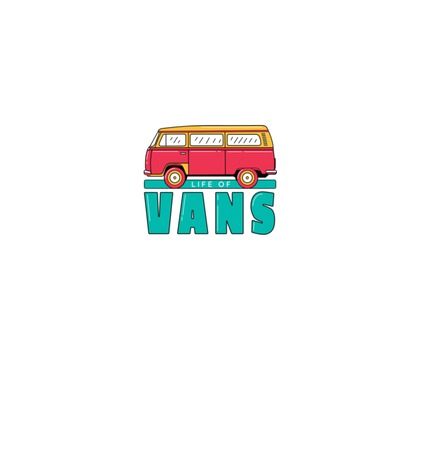 Life of Vans model gri pe tricou