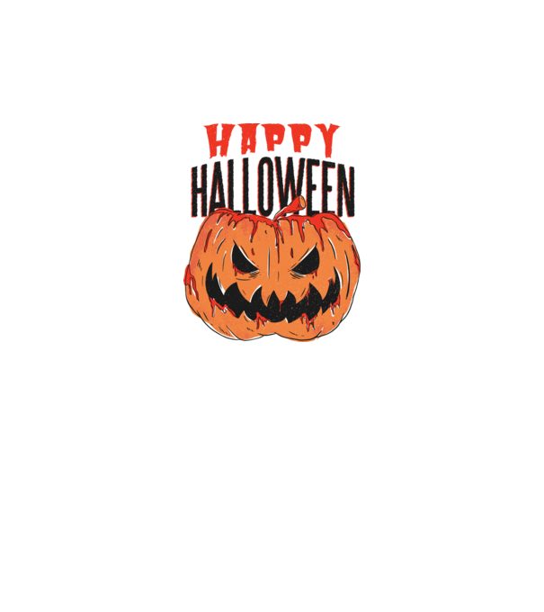 Happy Halloween Pumpkin model alb pe tricou