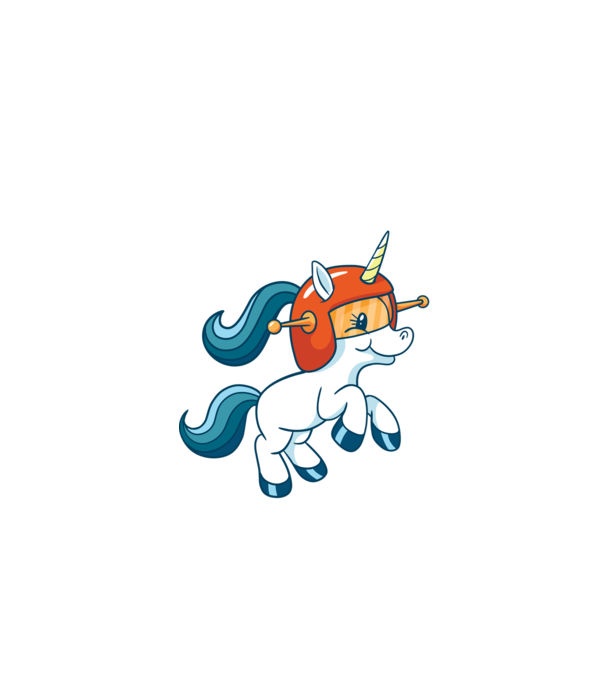 Unicorn Astronaut model negru pe tricou