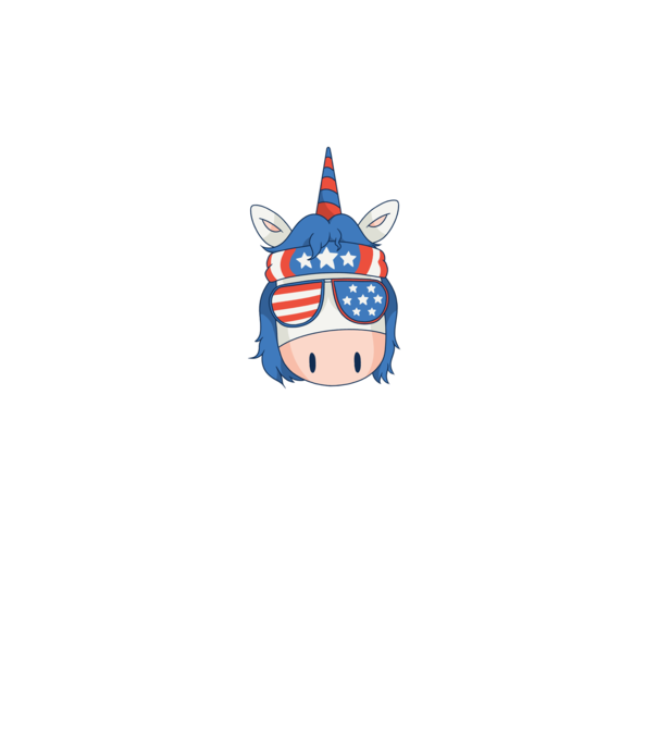 SUA unicorn model turcoaz pe tricou