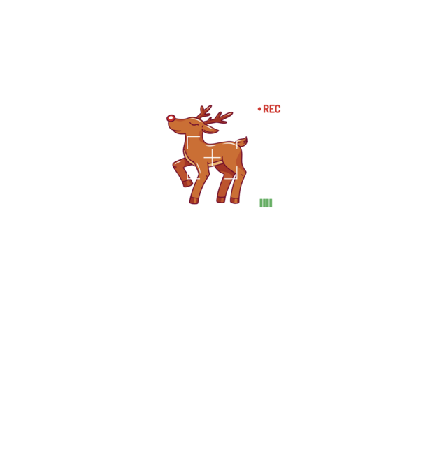 Most likely to shoot the reindeer tonight model negru pe tricou